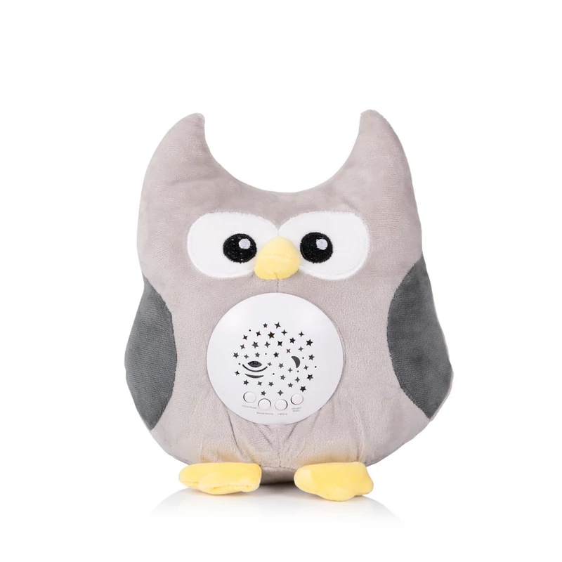 Chipolino projektoros zenélő plüss játék - Little Owl