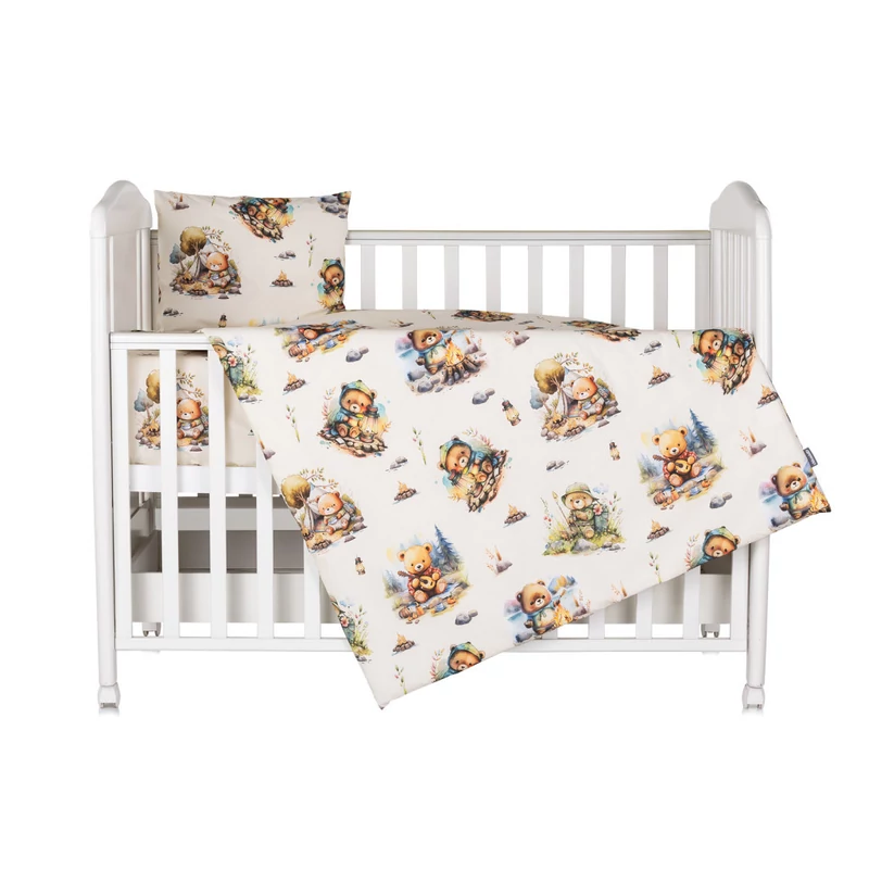 Chipolino 5 részes ágynemű garnitúra - Bear in the forest