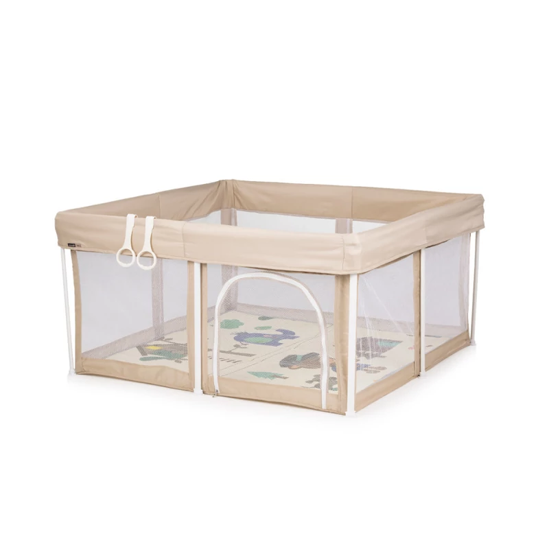Chipolino Vibe babakarám összecsukható 120x120 cm - beige