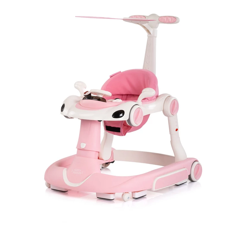 Chipolino Happy Walker bébikomp - pink