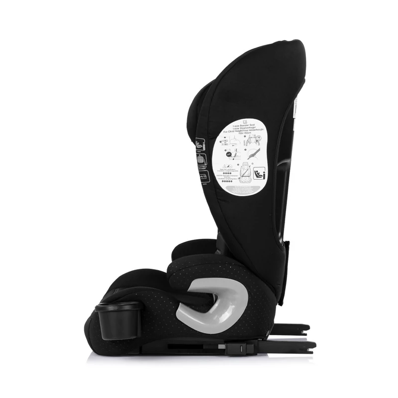 Chipolino Patrol autósülés Isofix 100-150cm - noir
