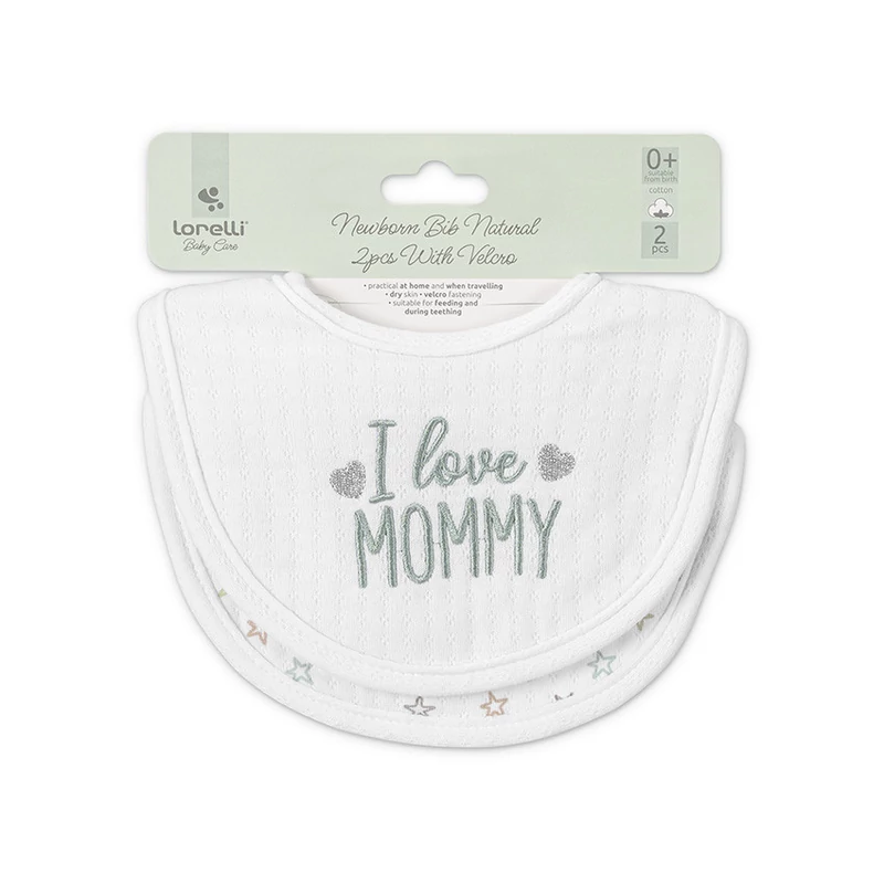 Lorelli Natural tépőzáras előke 2db - Unisex