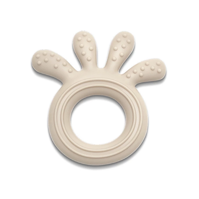 Lorelli Polip természetes szilikon rágóka - Beige
