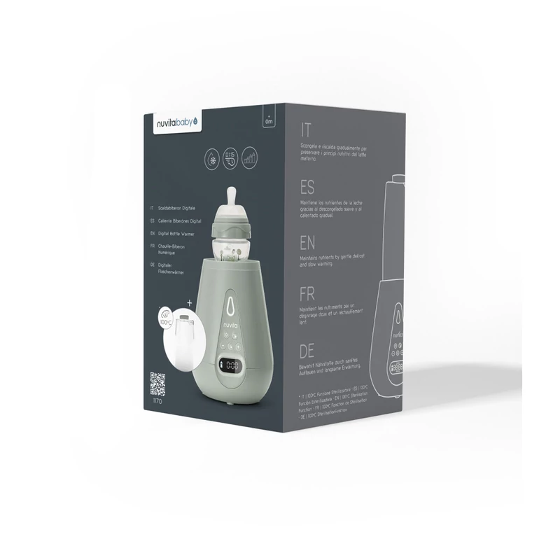 Nuvita digitális cumisüveg-melegítő - 1170 - Sage green