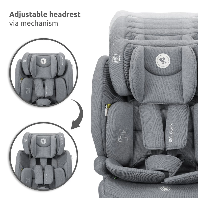 Lorelli Rio isofix autósülés i-Size 76 -150cm - Black