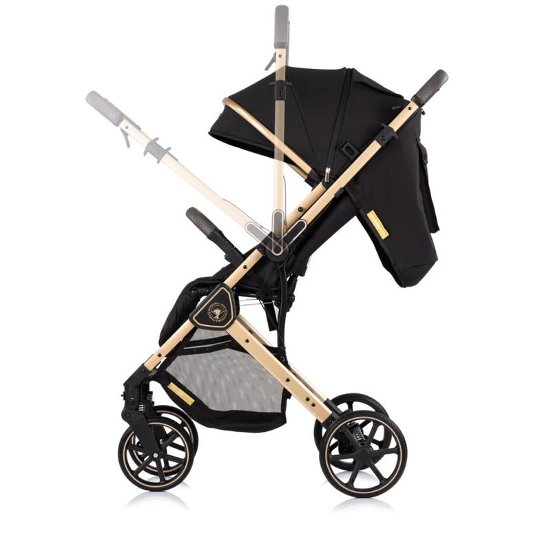 Chipolino Omnia átfordítható sport babakocsi - noir