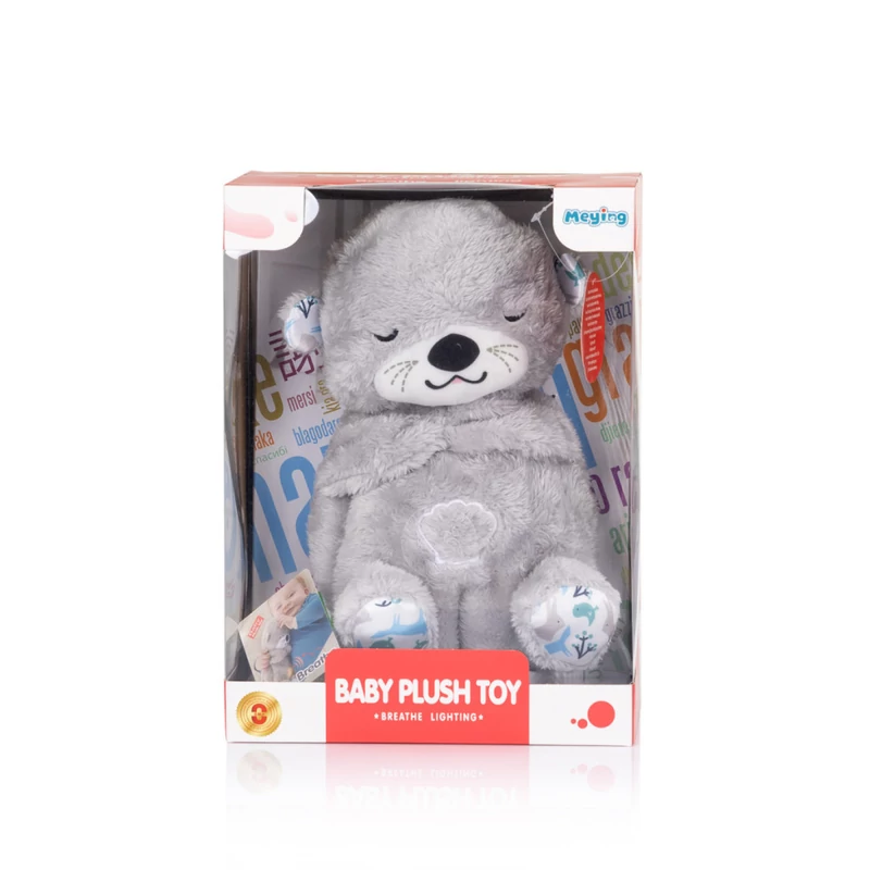 Chipolino Otter zenélő plüss játék - grey