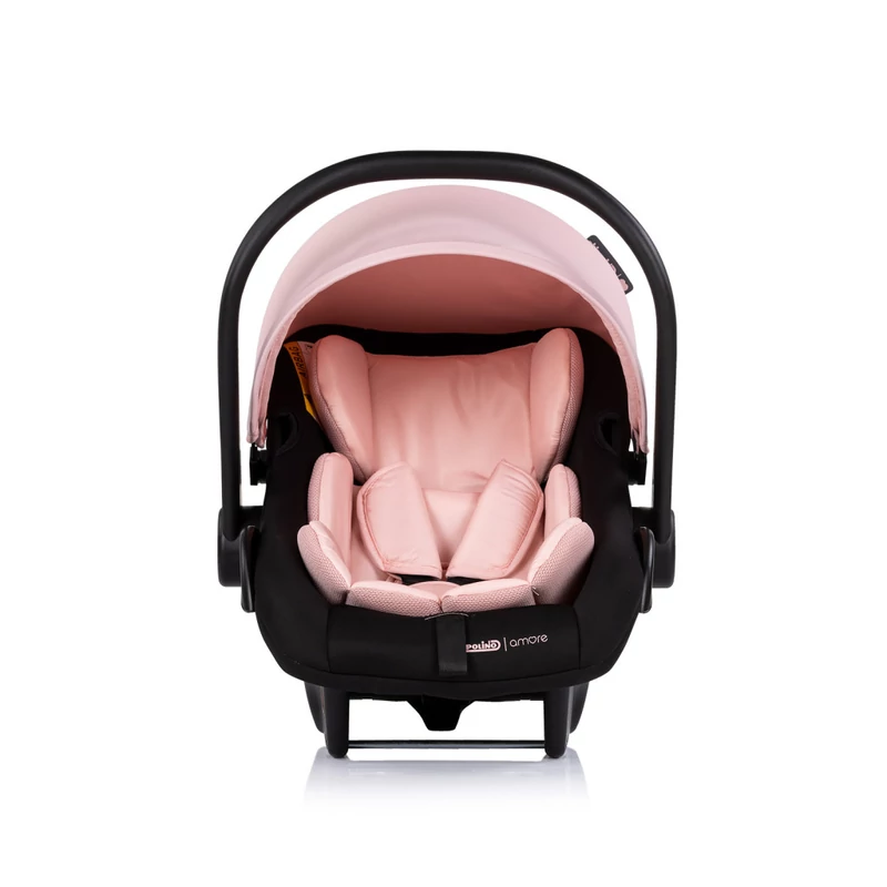 Chipolino Amore autóshordozó adapterrel 40-87cm - Pink powder