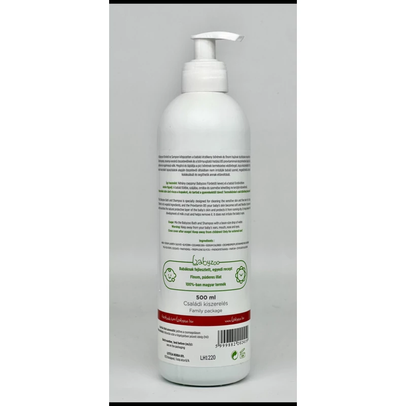 Babyzoo Fürdető és Sampon 500 ml