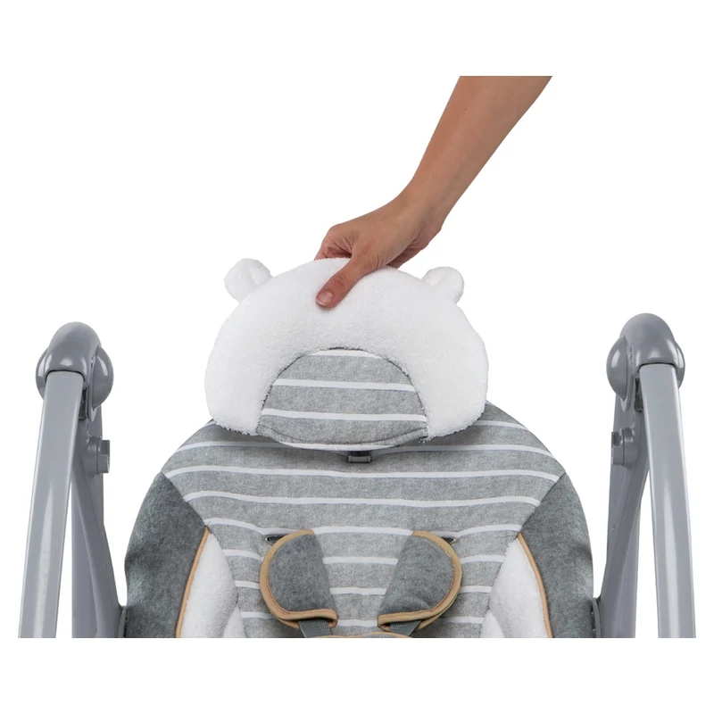 INGENUITY Konvertibilis utazó hinta dallamokkal Bella Teddy™ 0m+ 9kg-ig