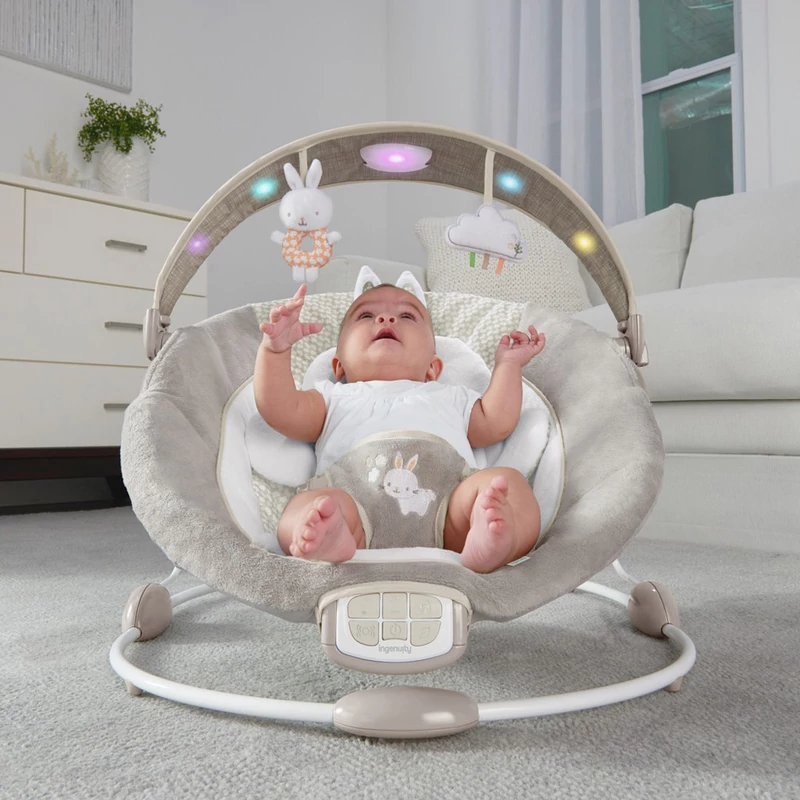 Ingenuity Rezgő pihenőszék dallamokkal és fénnyel, Twinkle Tails™, 0 hó+, 9 kg -ig