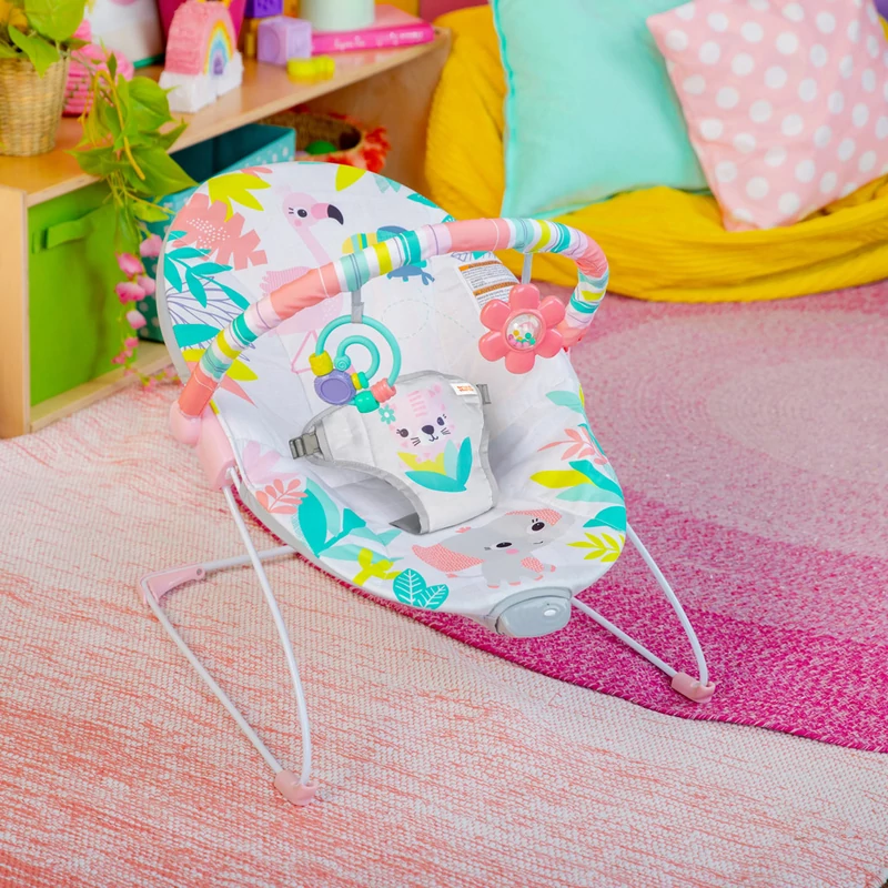 BRIGHT STARTS Vibráló pihenőszék Rainforest Vibes™ 0m+ 9kg-ig