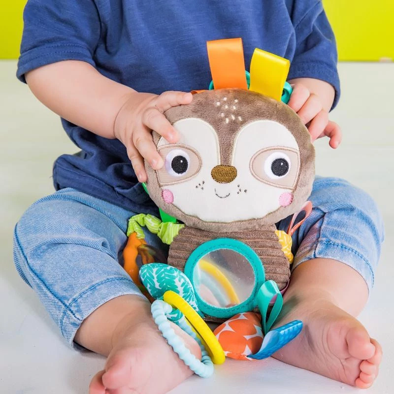 BRIGHT STARTS Játék C karikán Playful Pals lajhár 0hó+