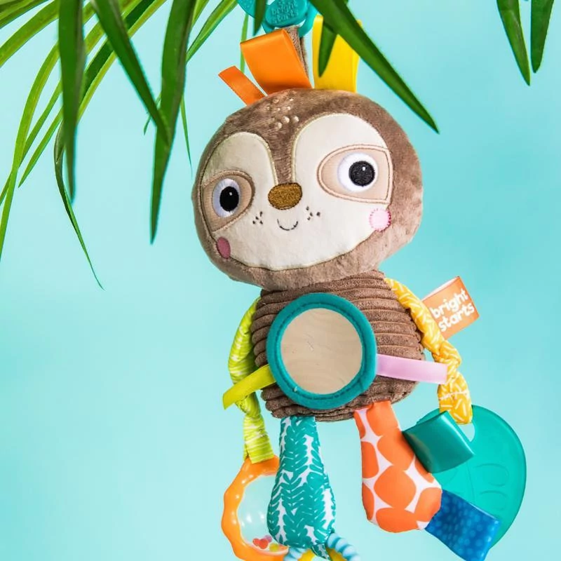 BRIGHT STARTS Játék C karikán Playful Pals lajhár 0hó+