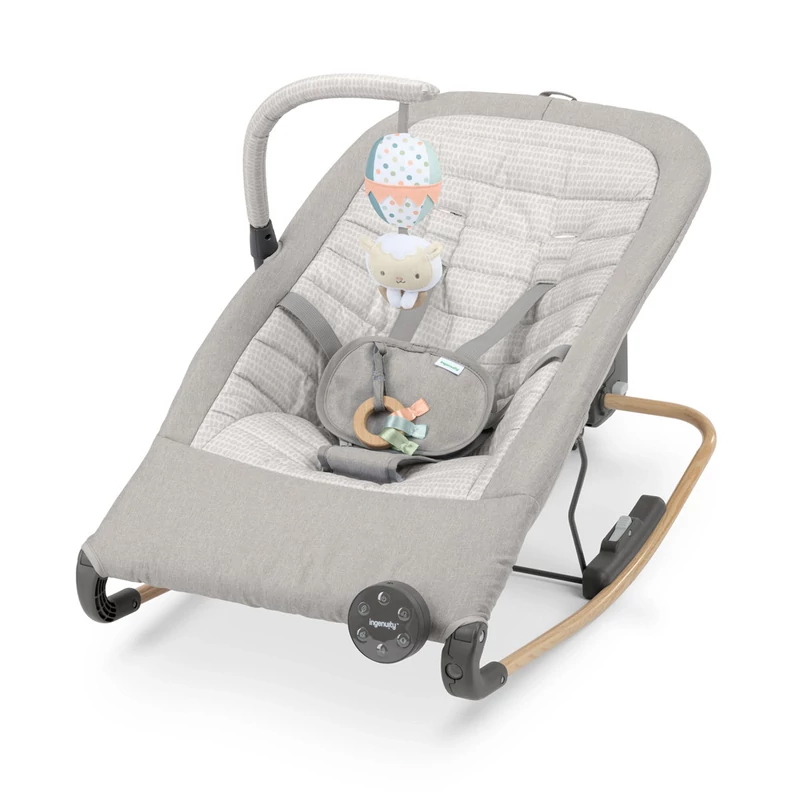 INGENUITY Masszázs vibráló hintaszék melódiával Soulful Skies™ 0m+ 9kg-ig