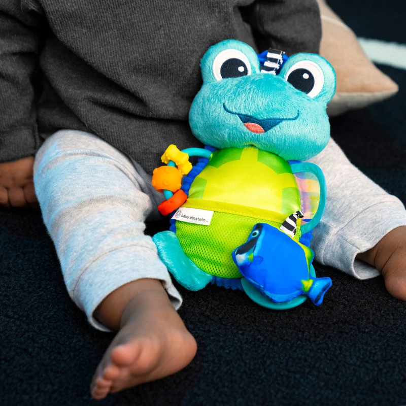 Baby Einstein Aktív játék C-karikán teknős Neptune’s Sensory Sidekick™, 0,hó+
