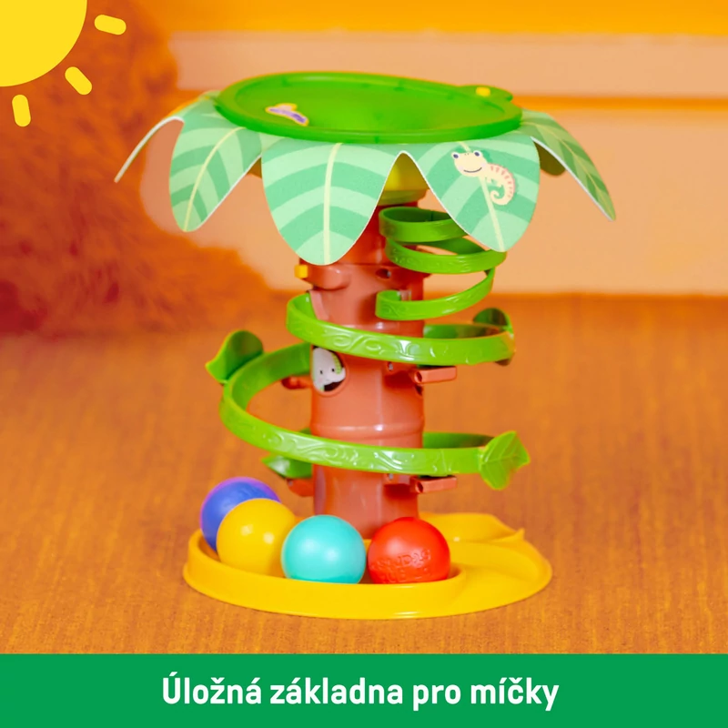 BRIGHT STARTS Zenélő golyópálya Tropical Twirl - 6hó+