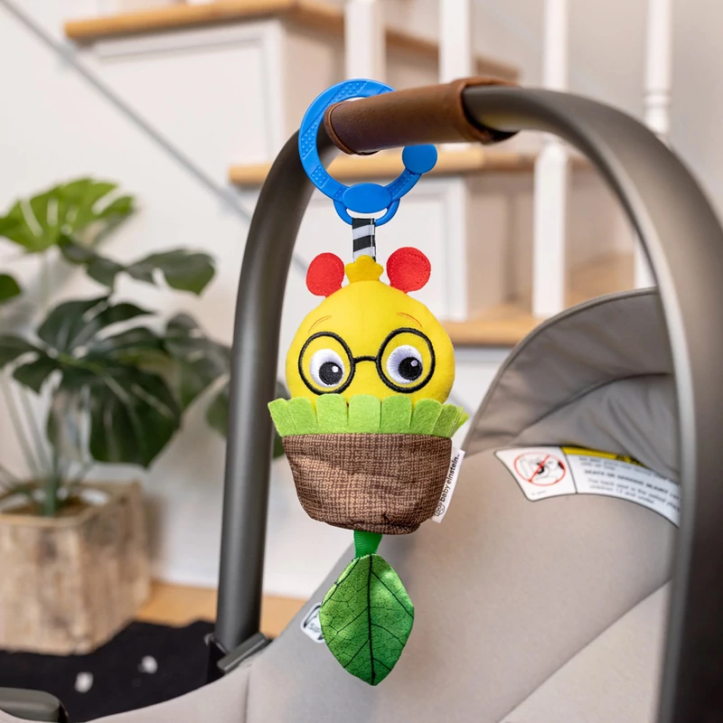 BABY EINSTEIN Játék csörgővel C-karikán u Cal-a-Puller™ - 0hó+