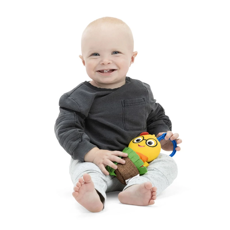 BABY EINSTEIN Játék csörgővel C-karikán u Cal-a-Puller™ - 0hó+