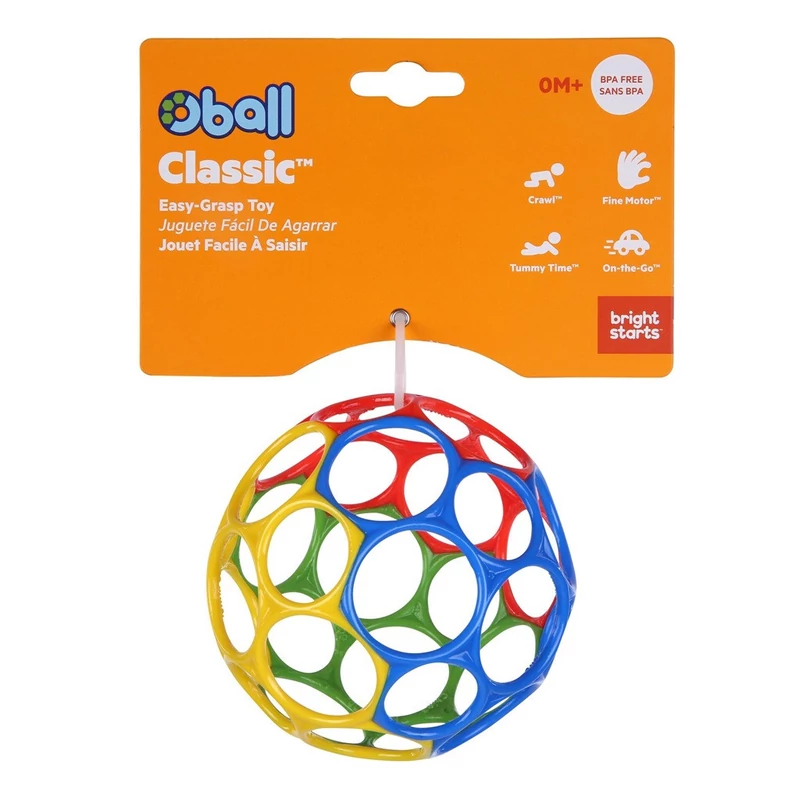 OBALL Játék Oball™ Classic 10 cm 0hó + AQUAINT 50 ml - mix színek