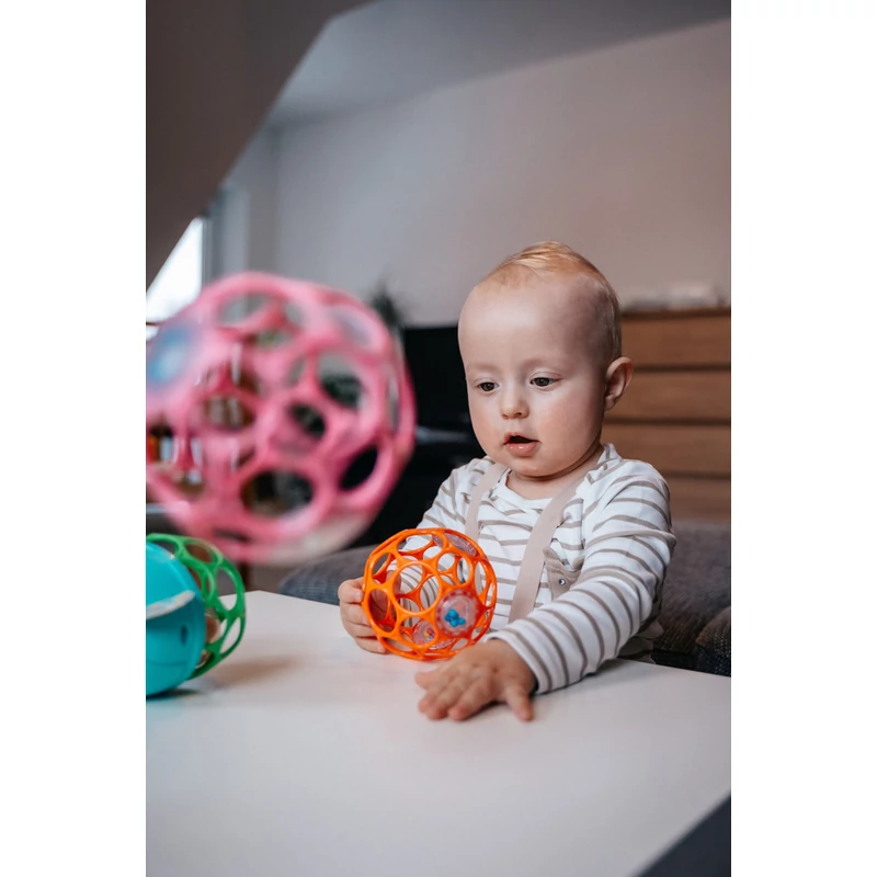 OBALL Játék Oball™ Classic 10 cm 0hó + AQUAINT 50 ml - rózsaszín/lila