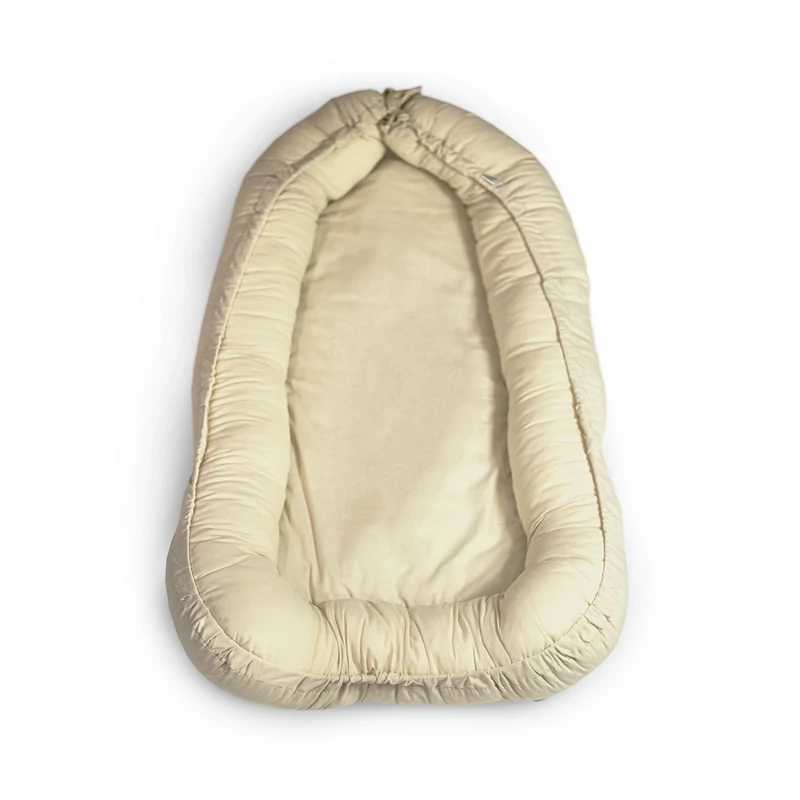 Petite&Mars Babafészek, FEEL SAFE, Light Beige, 90 x 60 cm