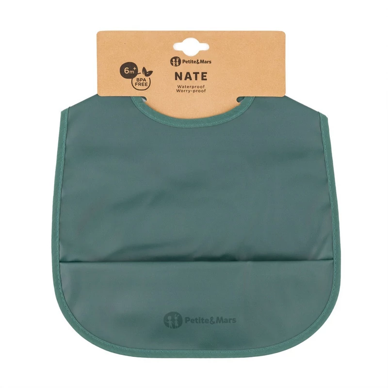 PETITE&MARS Előke PU Nate 6hó+ - Misty Green