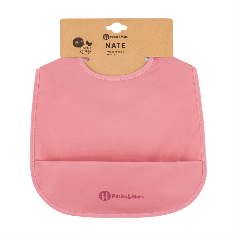 PETITE&MARS Előke PU Nate 6hó+ - Dusty Rose