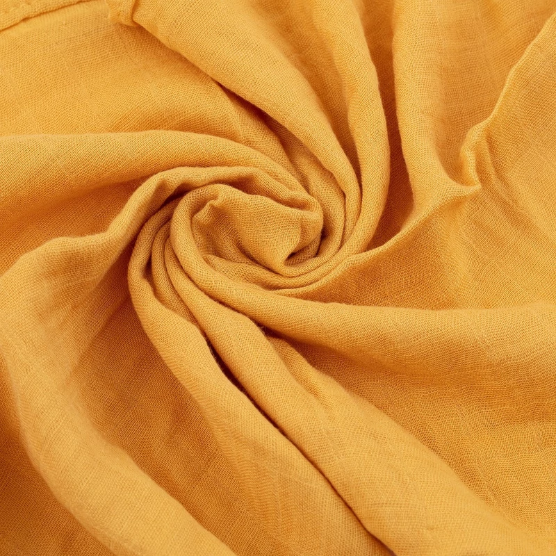 Petite&Mars Bambusz muszlin 3db-os pelenka szett, Moussy Ochre Leaves, 68 x 68 cm