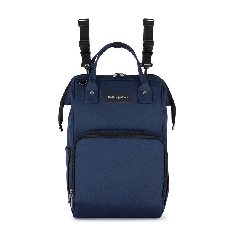 PETITE&MARS Pelenkázó hátizsák babakocsira Jack Catchthemoment sorozat Dark Blue