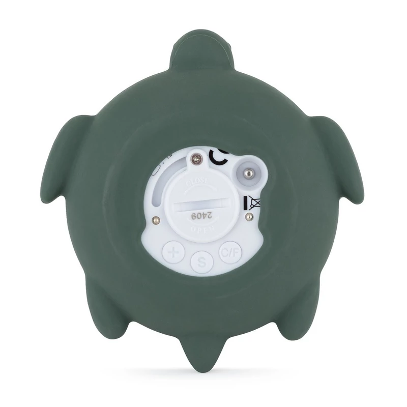PETITE&MARS Szilikon digitális vízhőmérő Turtle Terry Misty Green 0hó+
