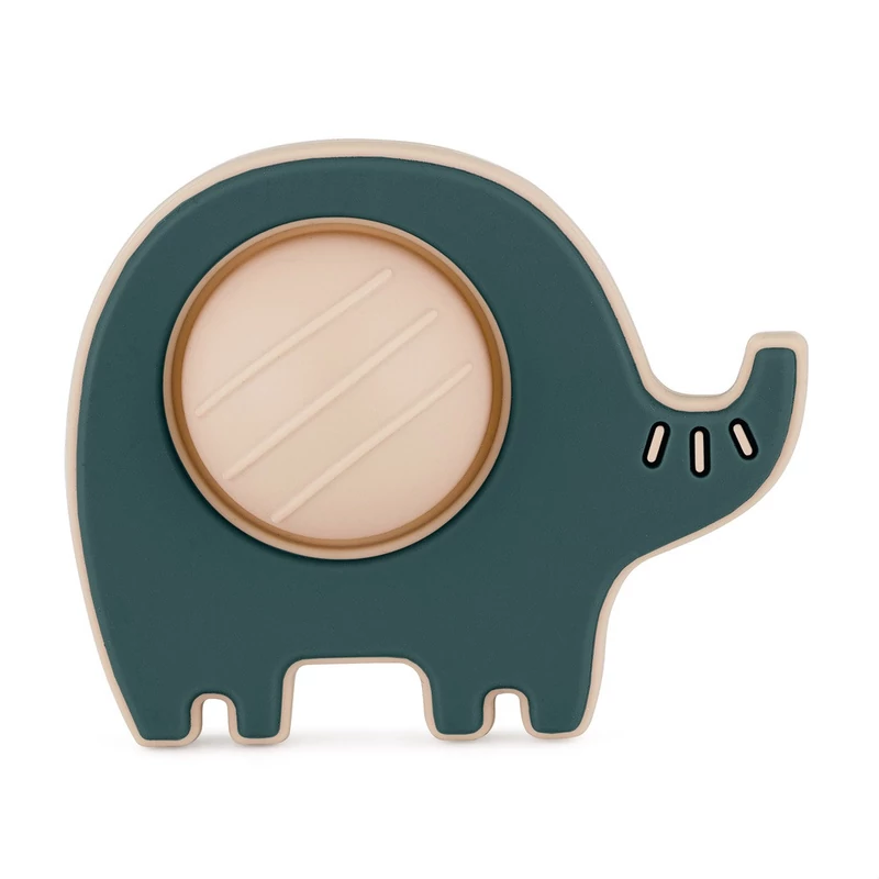 PETITE&MARS Szilikon játék Elephant Edwin Misty Green 6hó+