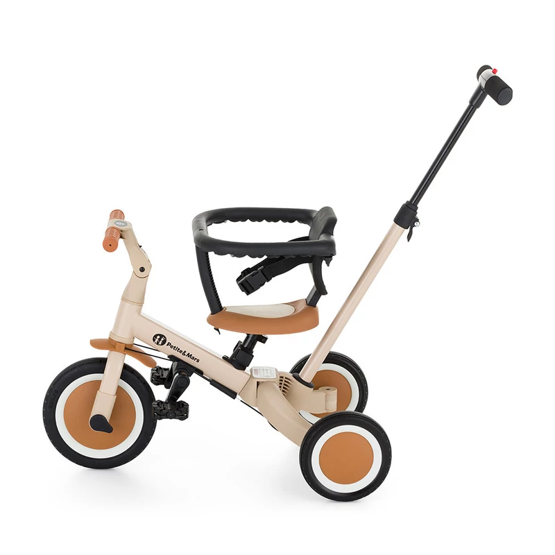 Petite&Mars Multifunkciós tricikli, 5in1 Turbo, Desert Sand