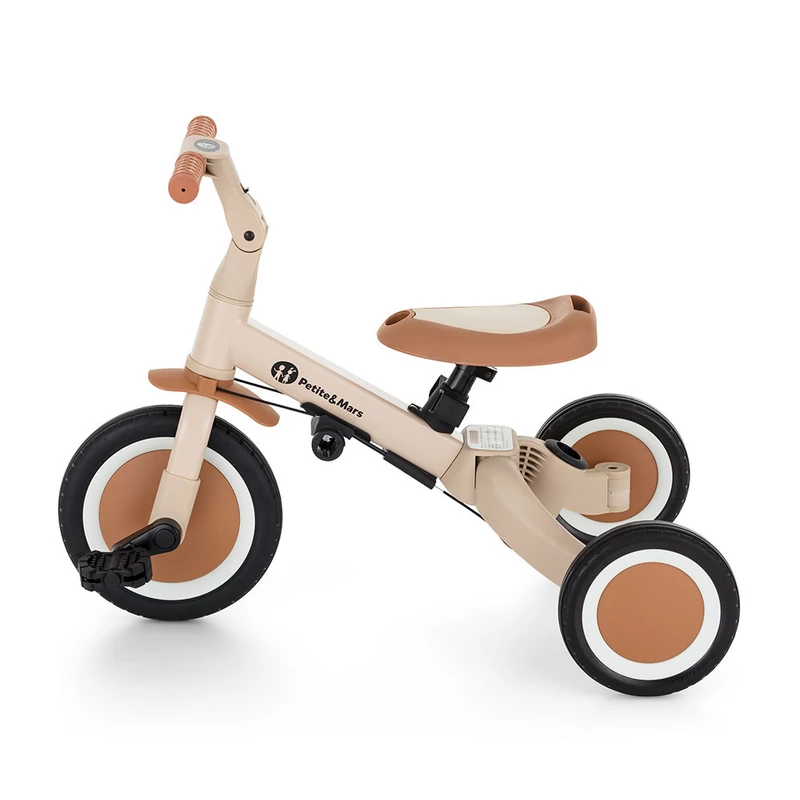 Petite&Mars Multifunkciós tricikli, 5in1 Turbo, Desert Sand