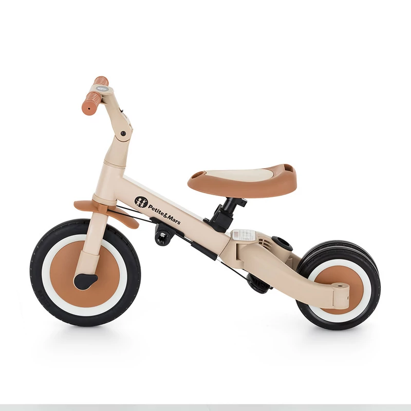 Petite&Mars Multifunkciós tricikli, 5in1 Turbo, Desert Sand
