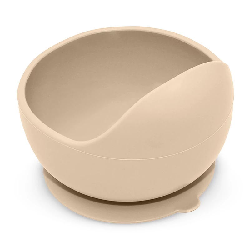 Petite&Mars Szilikon tál tapadókoronggal, Take&Match, Desert Sand, 6 hó+
