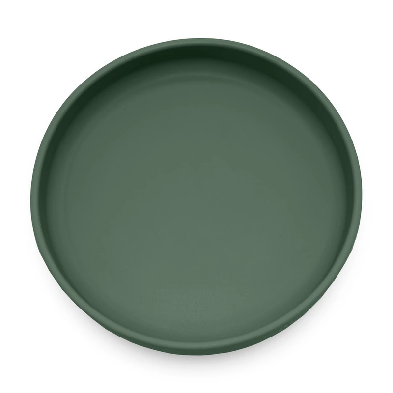 Petite&Mars Szilikon tányér tapadókoronggal, Take&Match, Misty Green, 6 hó+