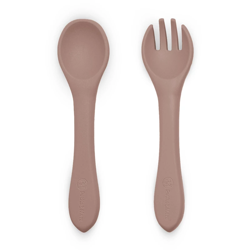 PETITE&MARS Szilikon evőeszközök Take&Match Velvet Latte 6m+
