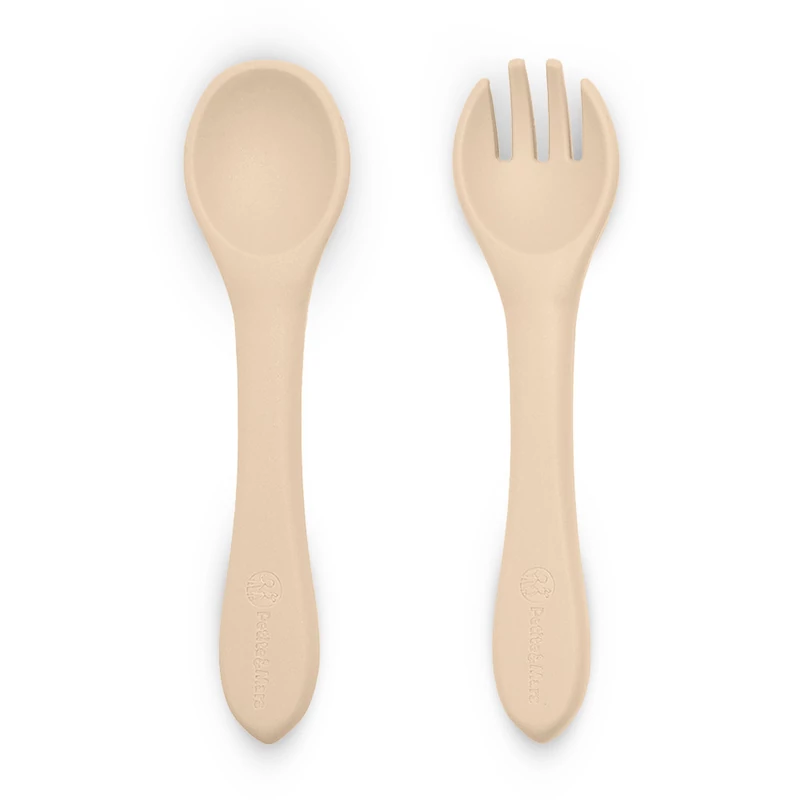 Petite&Mars Szilikon evőeszközök, TAKE&MATCH, Desert Sand, 6 hó+