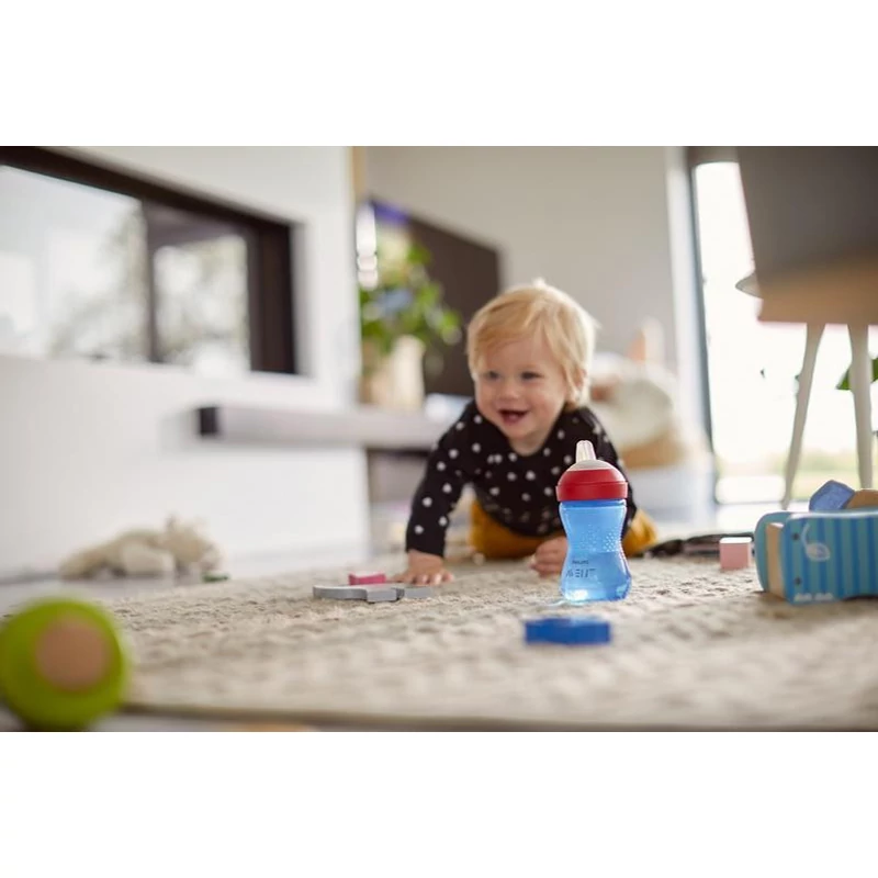 Avent SCF802/01 Puha harapásálló csőrös pohár 300 ml - kék