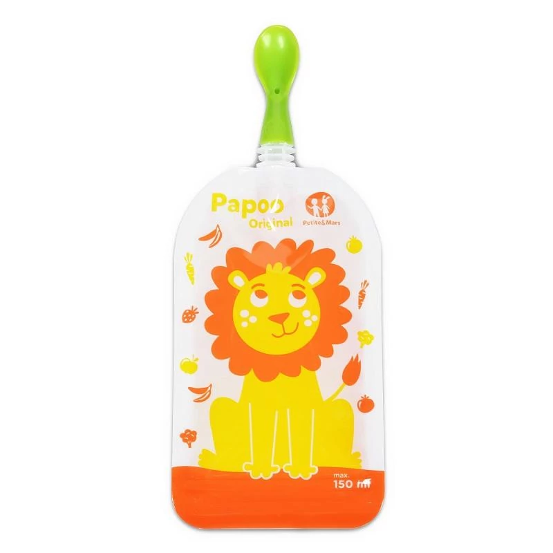Petite&Mars Papoo Original tasak bébiételekhez, lion, 6 db