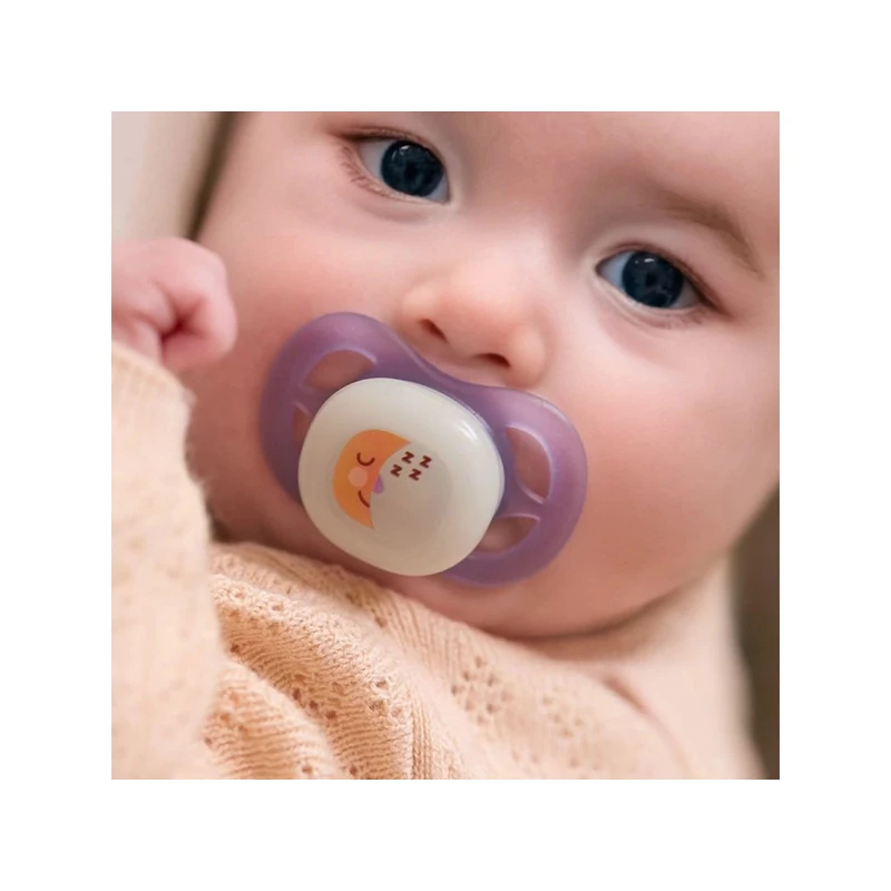 Philips AVENT SCF075/07 Játszócumi ultra start éjszakai 0-2hó 2 db - lányos
