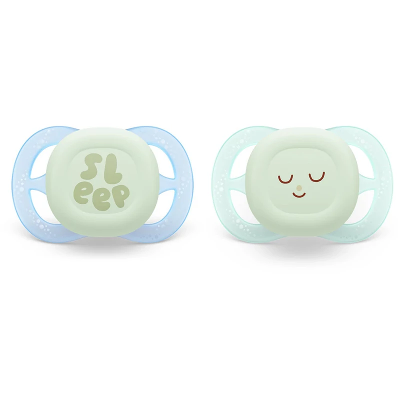 Philips AVENT SCF075/08 Játszócumi ultra start éjszakai 0-2hó 2 db - fiús