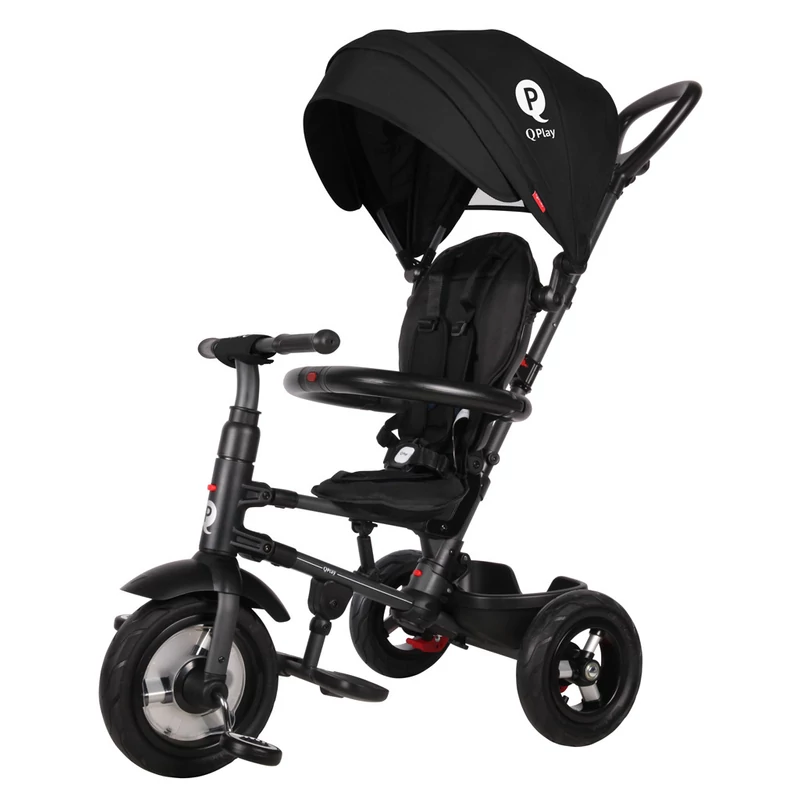 QPLAY Tricikli Rito air gel (Gumi) Black, kor 10-72 hó