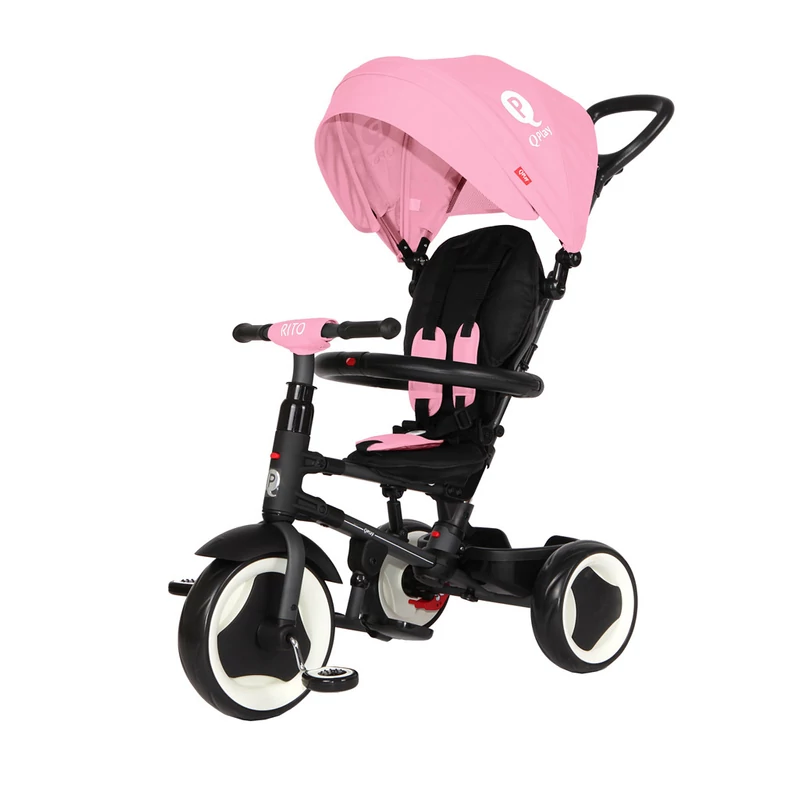QPLAY Tříkolka Rito eva Pink, věk 10-72 měsíců