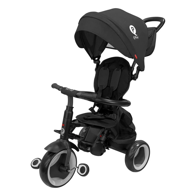 QPLAY Tricikli Rito eva plus Black, életkor 10-72 hónap