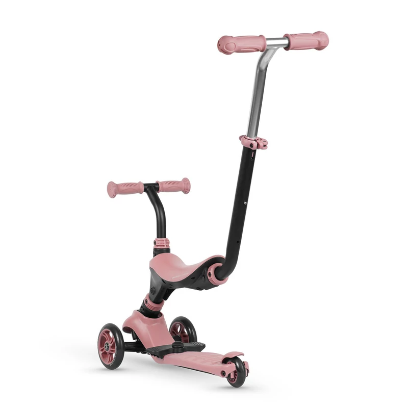 QPLAY Koloběžka/odrážedlo Sema 5v1 Pink, věk 1-6 let, do 50 kg