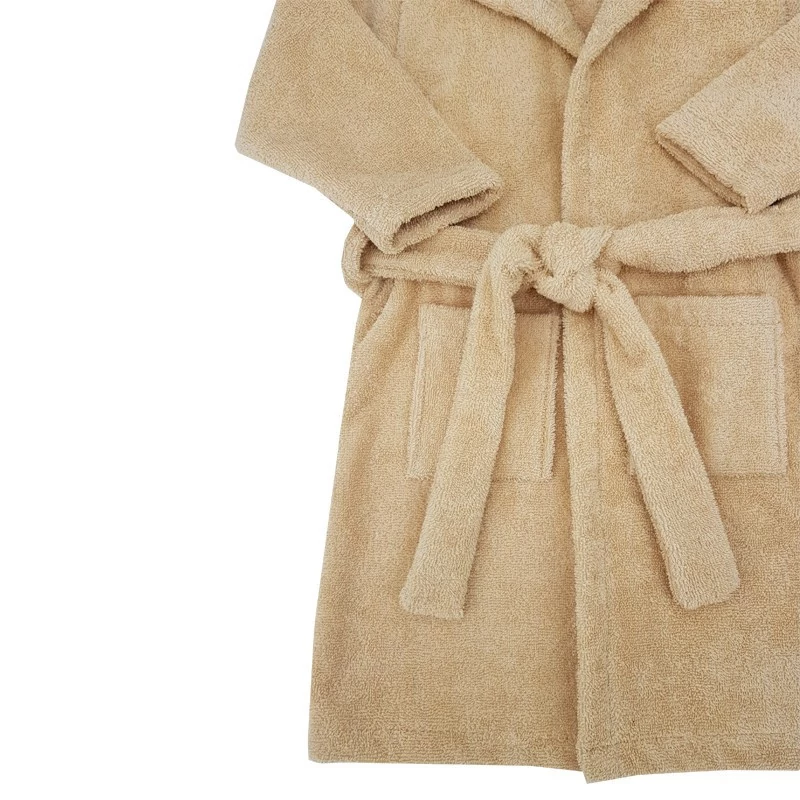EKO Köntös pamutból kapucnival és fülekkel méret 80-86 - Beige