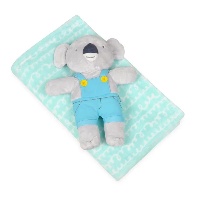 BABYMATEX Takaró játékkal 75 x 100 cm - Koala Mint
