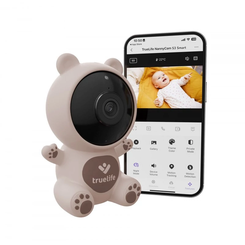 TRUELIFE Digitális bébiőr NannyCam S3 Smart